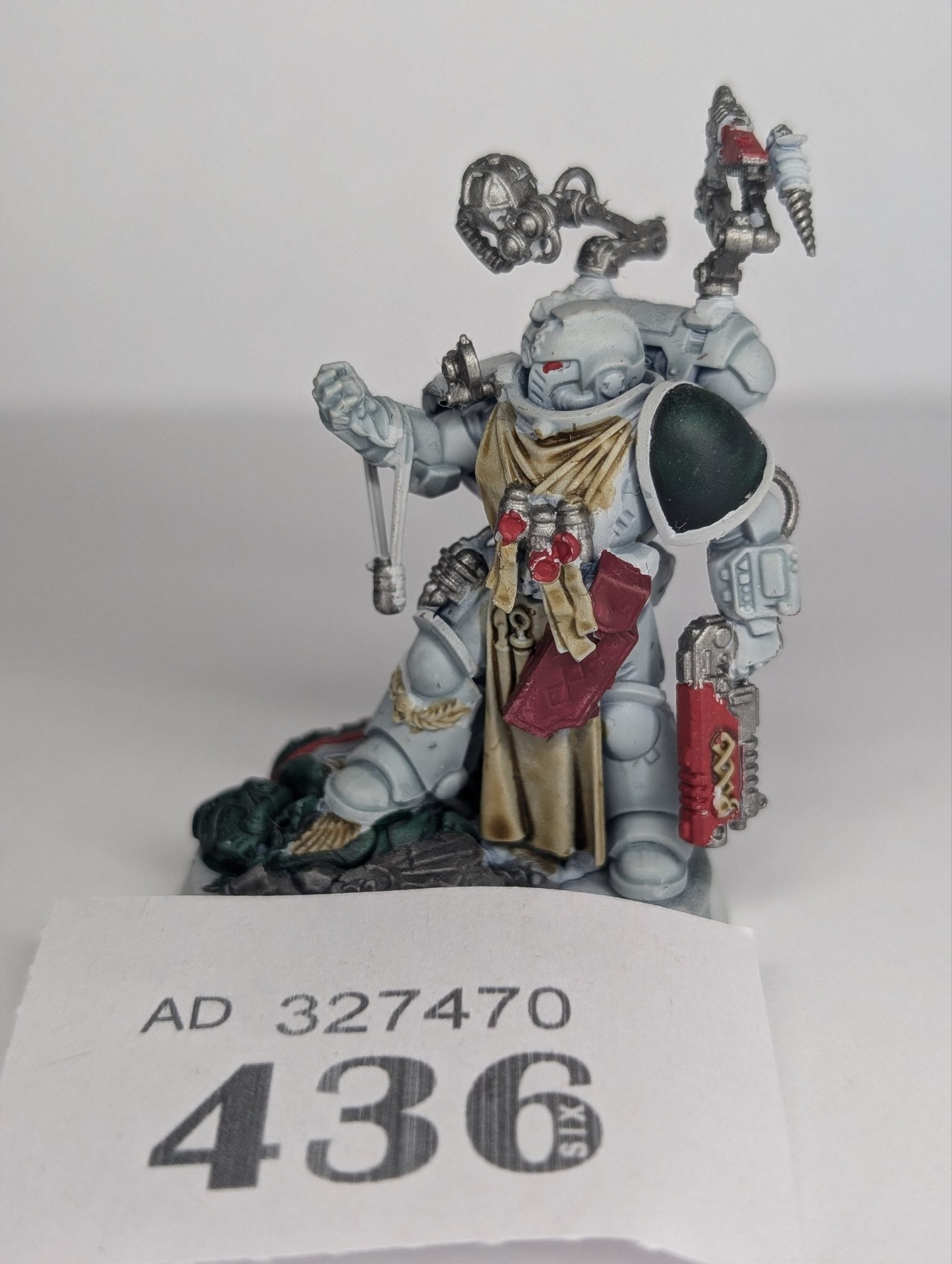 Apothecary built and painted table top standard
