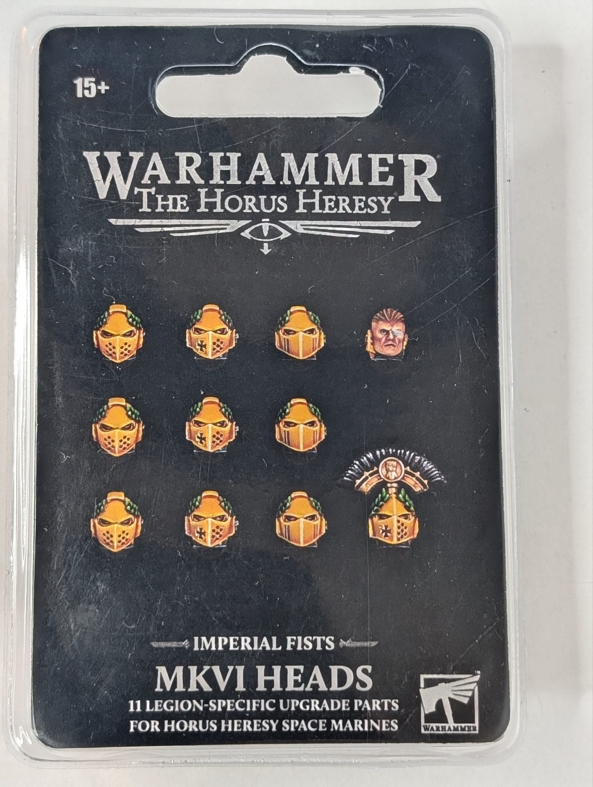 Imperial Fists MKVI Heads