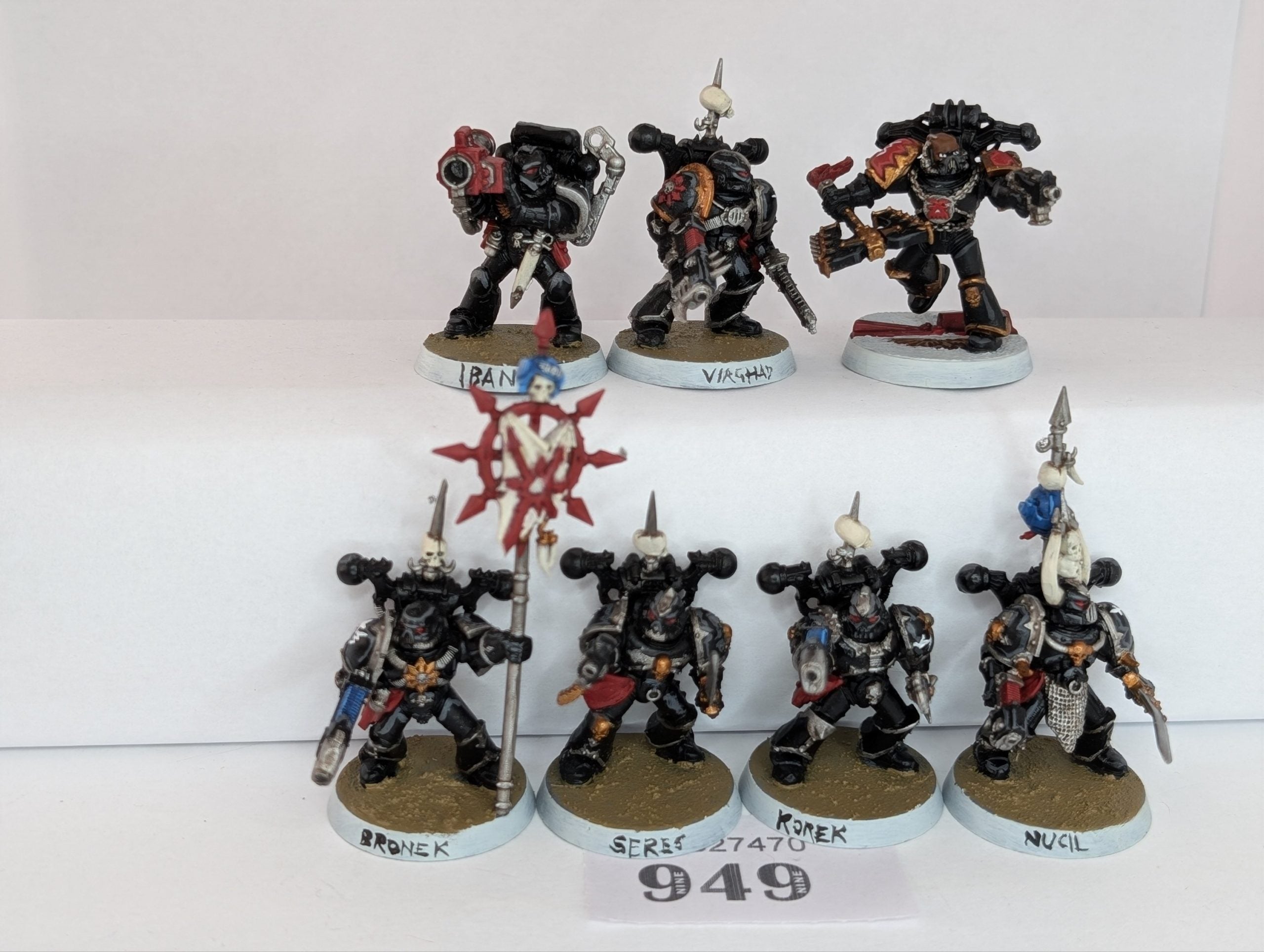 7 Chaos Space Marine Legionaries