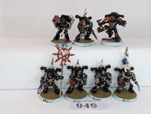 7 Chaos Space Marine Legionaries
