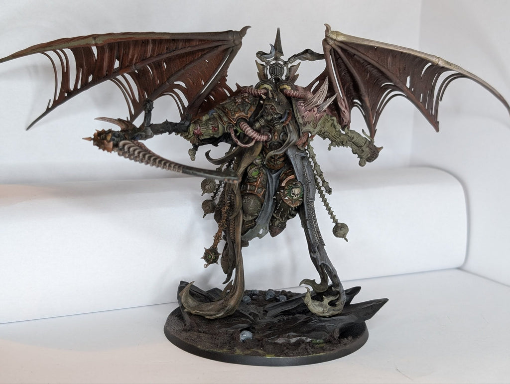 Mortarion with Zombie Dragon Wing Conversion