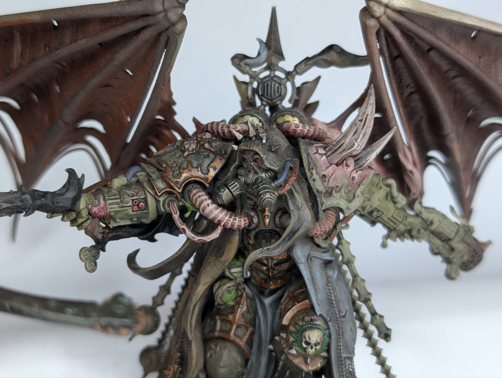 Mortarion with Zombie Dragon Wing Conversion