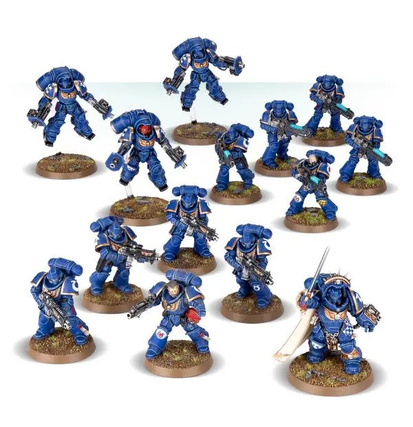 Captain in Gravis Armour (Clipped from Sprue, from Dark Imperium)