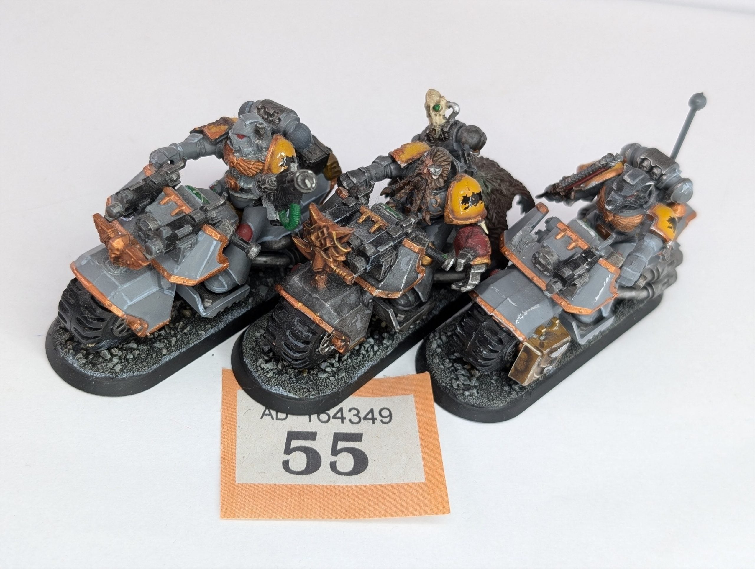 3 Space Wolf Outrider Bikes