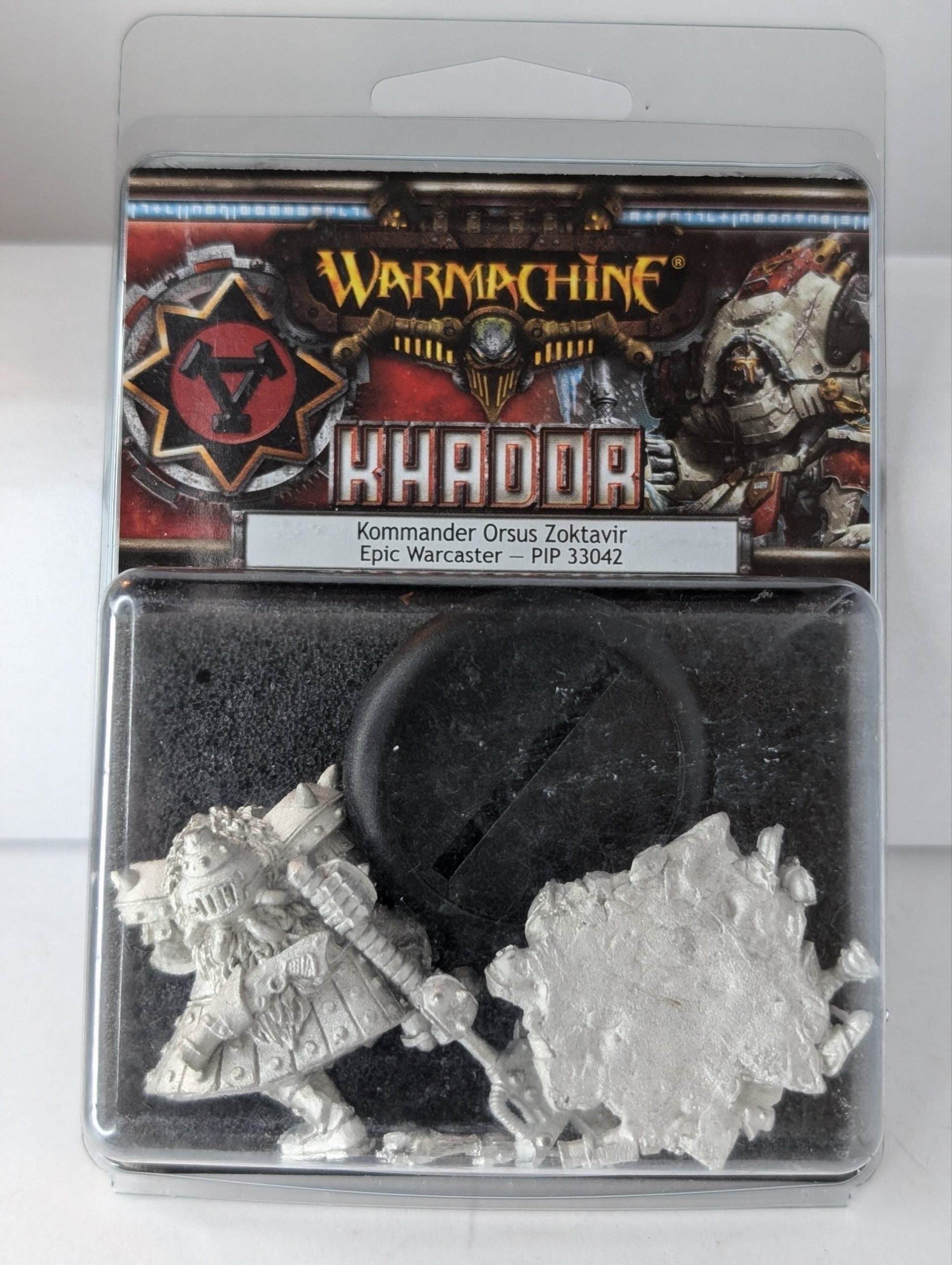Warmachine Khador Kommander Orsus Zoktavir Epic Warcaster