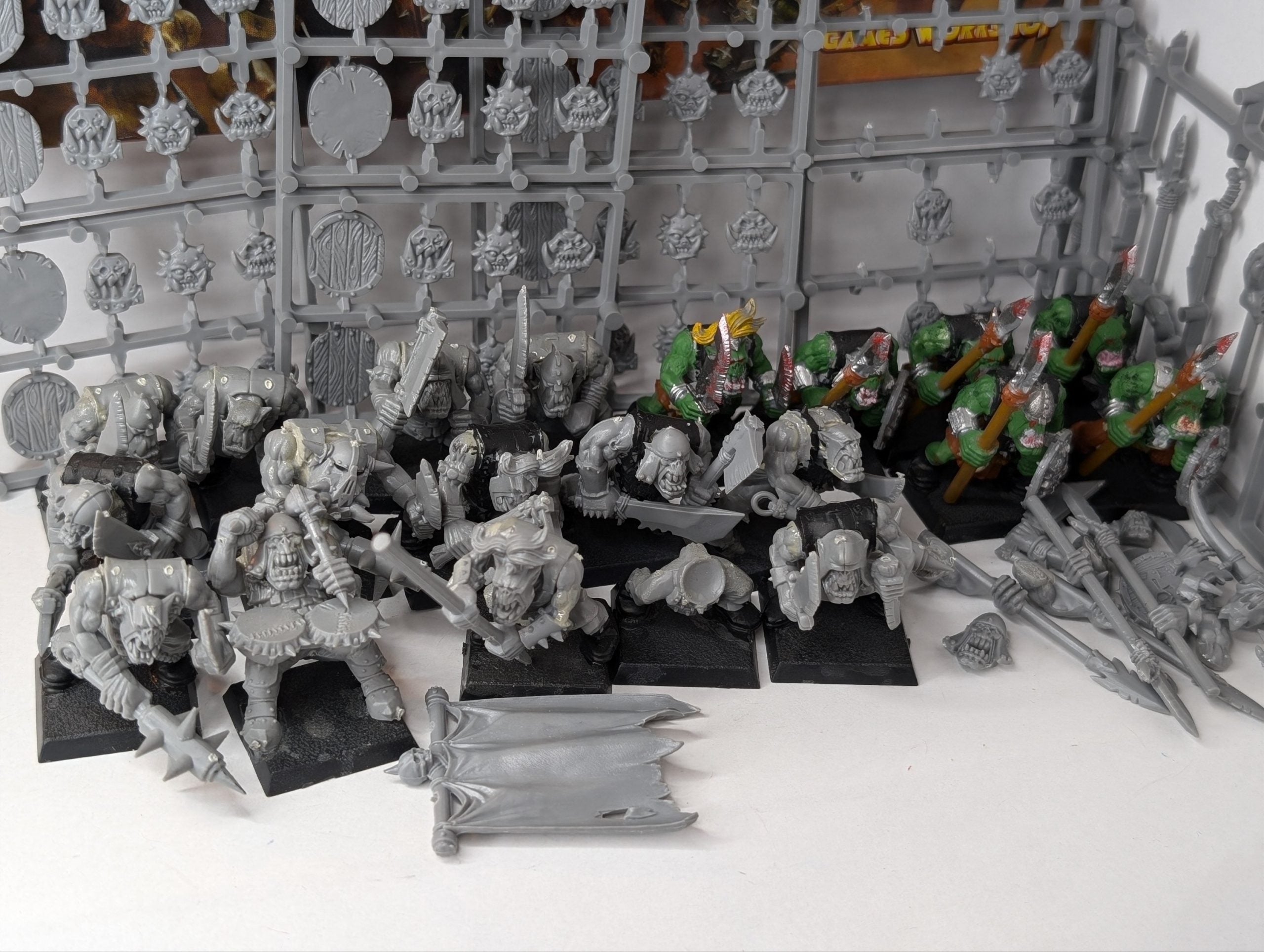 Orc Warriors Regiment with old box