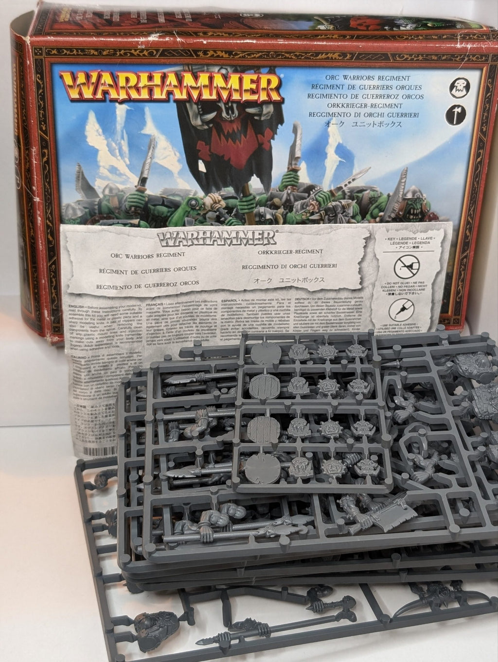 Orc Warriors Regiment with old box (missing parts)