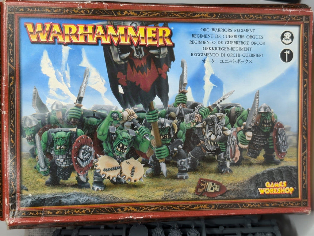 Orc Warriors Regiment with old box (missing parts)