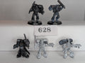 Space Wolf Jump Pack Marines, missing 1 right arm and 3 bases.