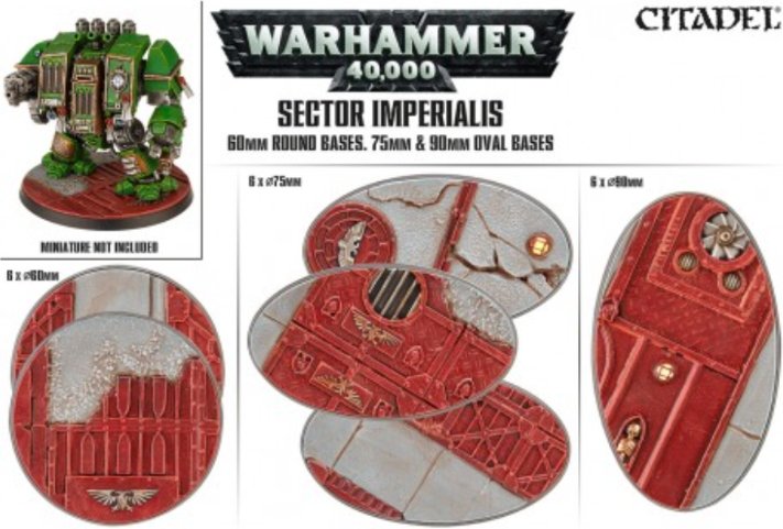 Sector Imperialis: 60mm Round, 75mm Oval &amp; 90mm Oval Bases