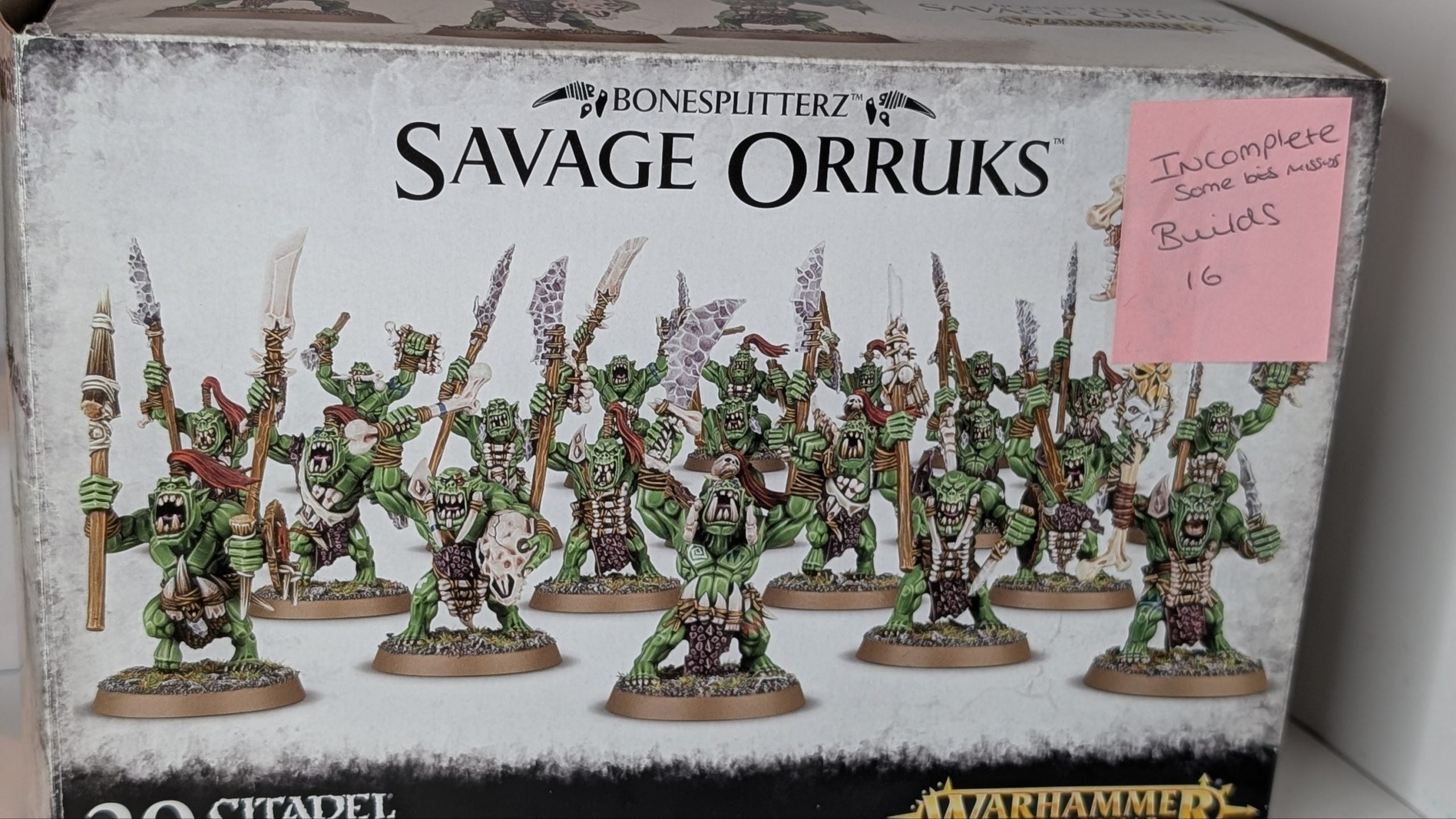 Savage Orruks (incomplete box, makes 16 models)