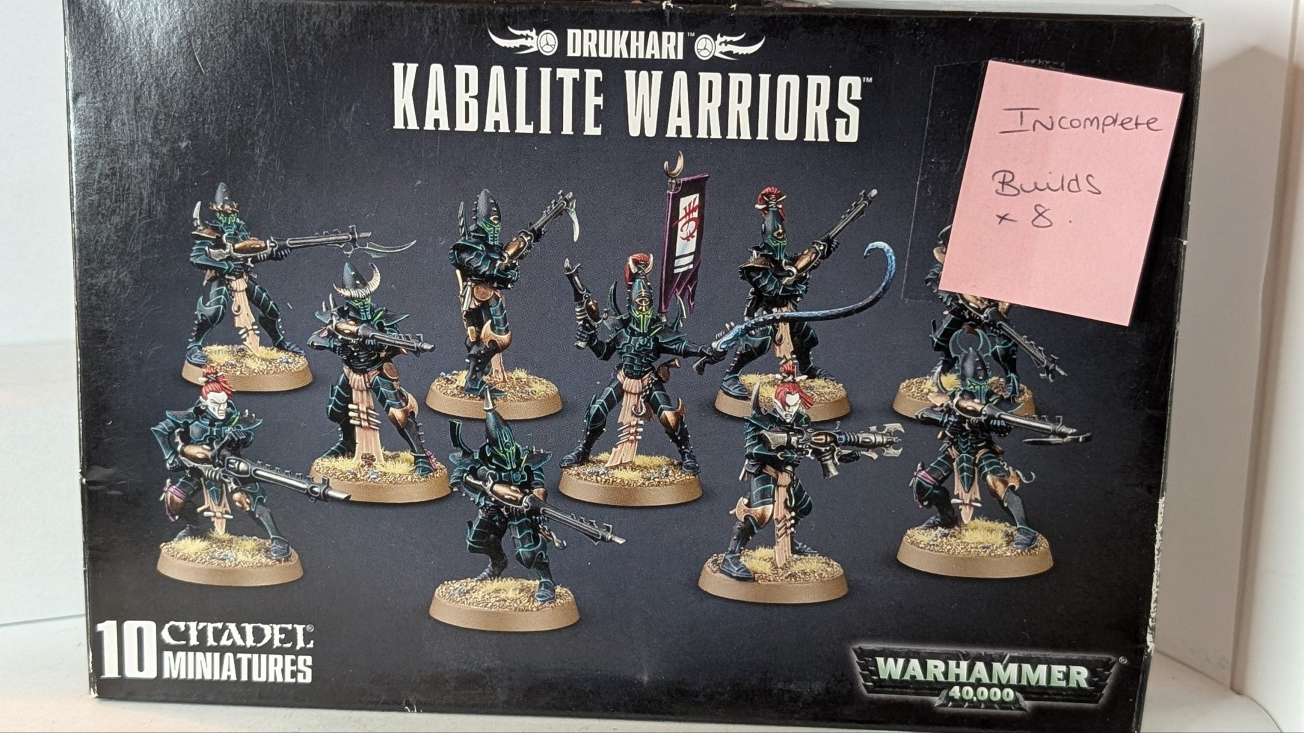 Kabalite Warriors (incomplete, builds 8 models)