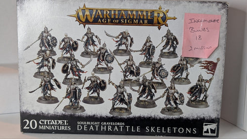 18 Deathrattle Skeletons (incomplete box)