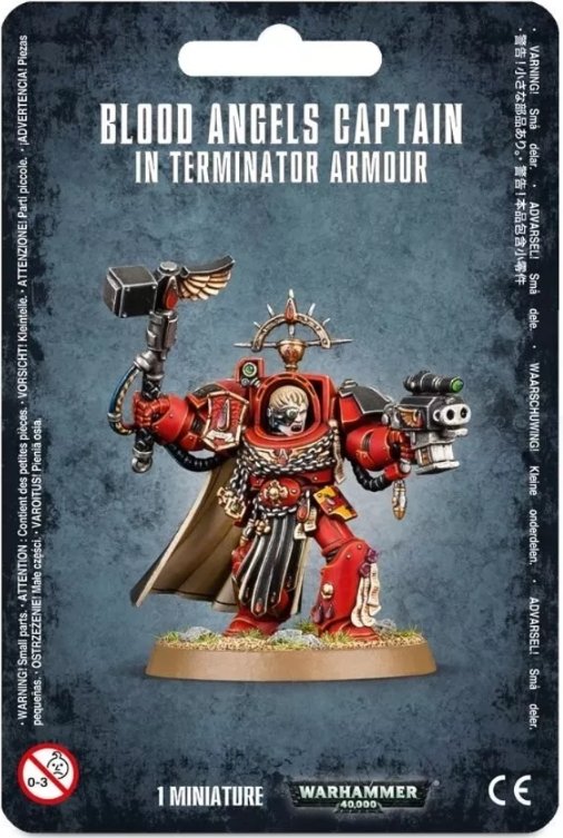Blood Angels Captain In Terminator Armour (on Sprue, no base)