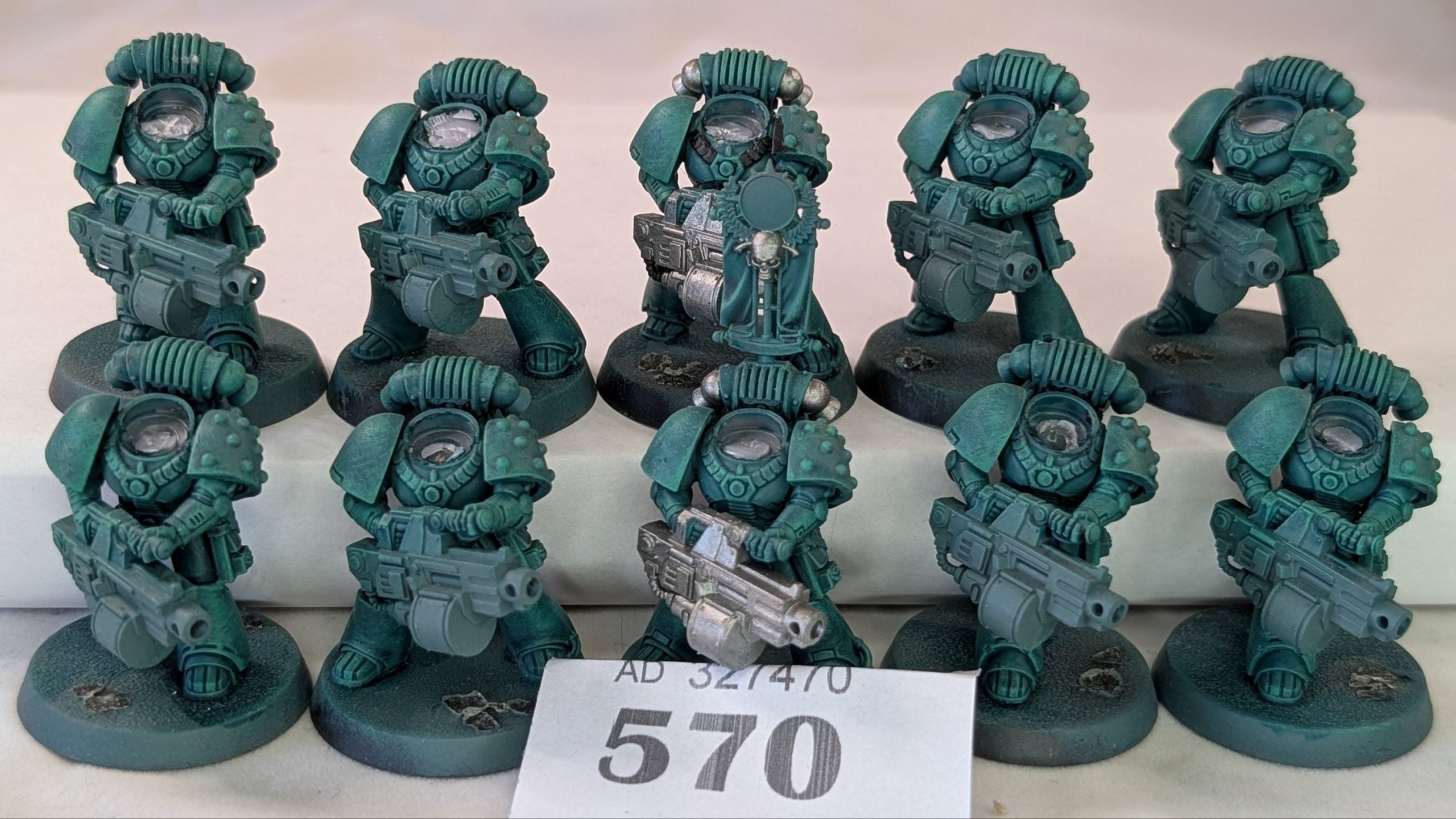 10 Man MK VI Heavy Bolter Squad (No heads)