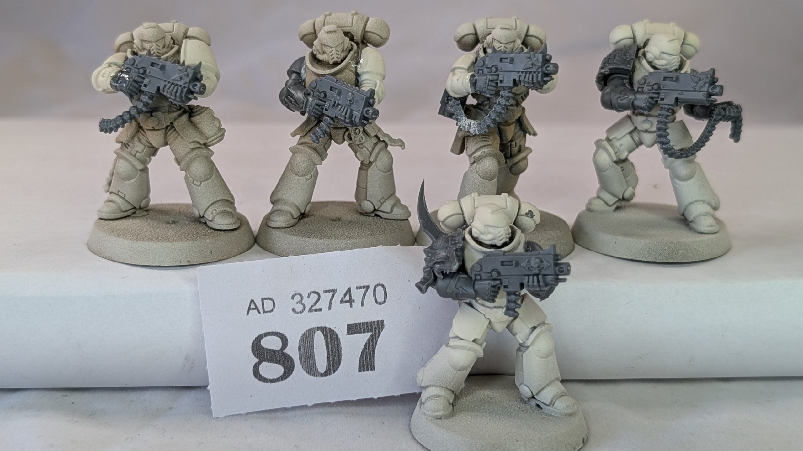 Chaos Space Marine Legionaries x5 (Converted Intercessors)