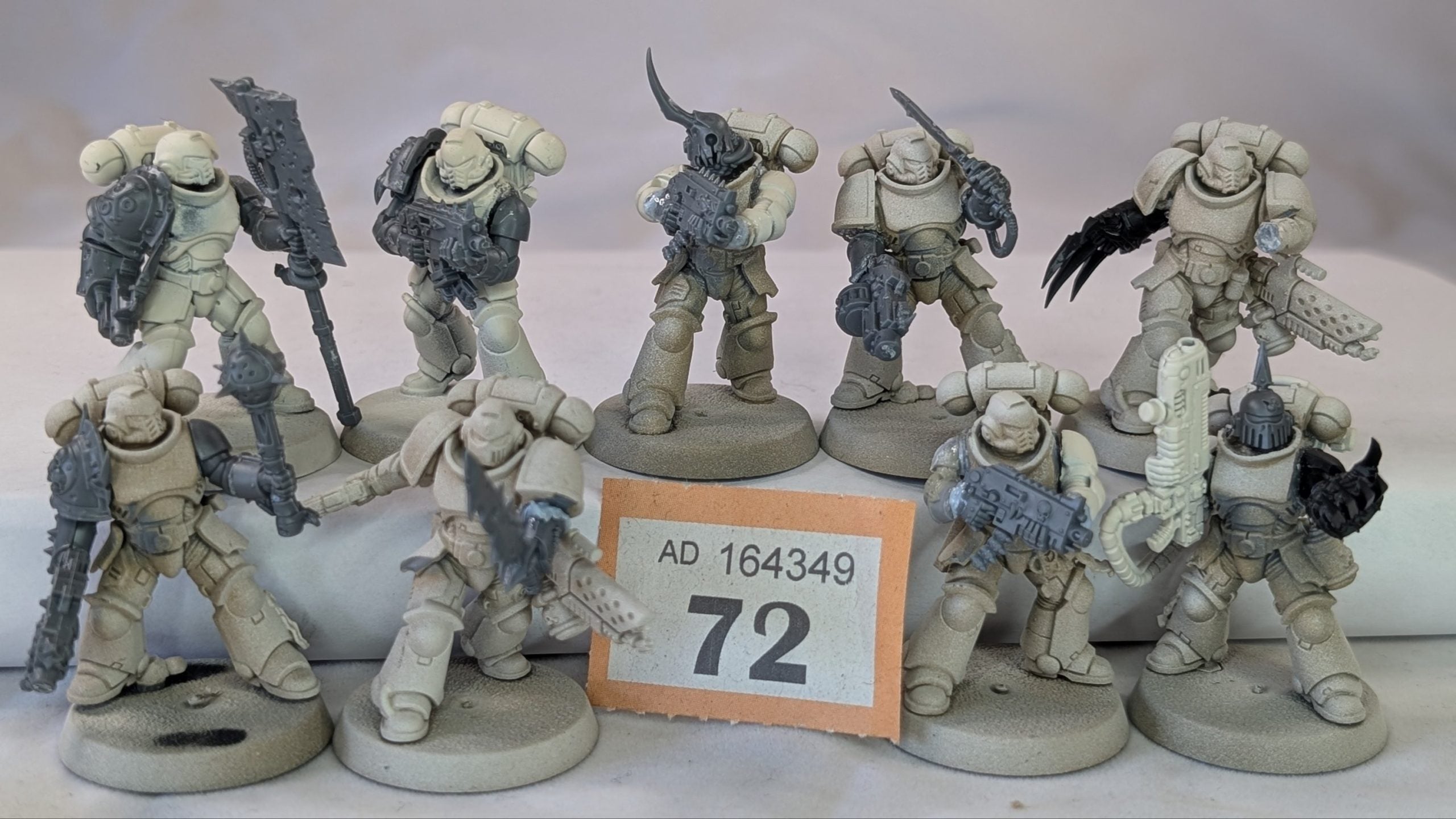 Chaos Space Marine Legionaries x9 (Converted Intercessors)