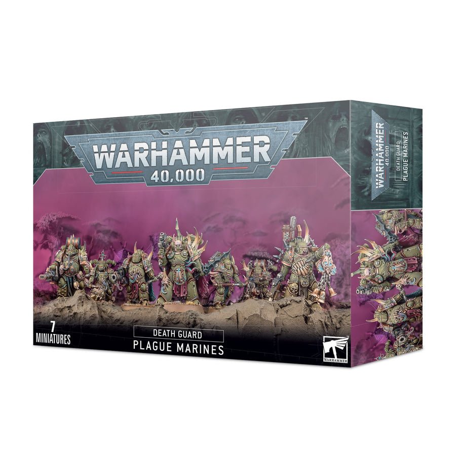 Death Guard Plague Marines (7 Models, New on Sprue NO BOX)