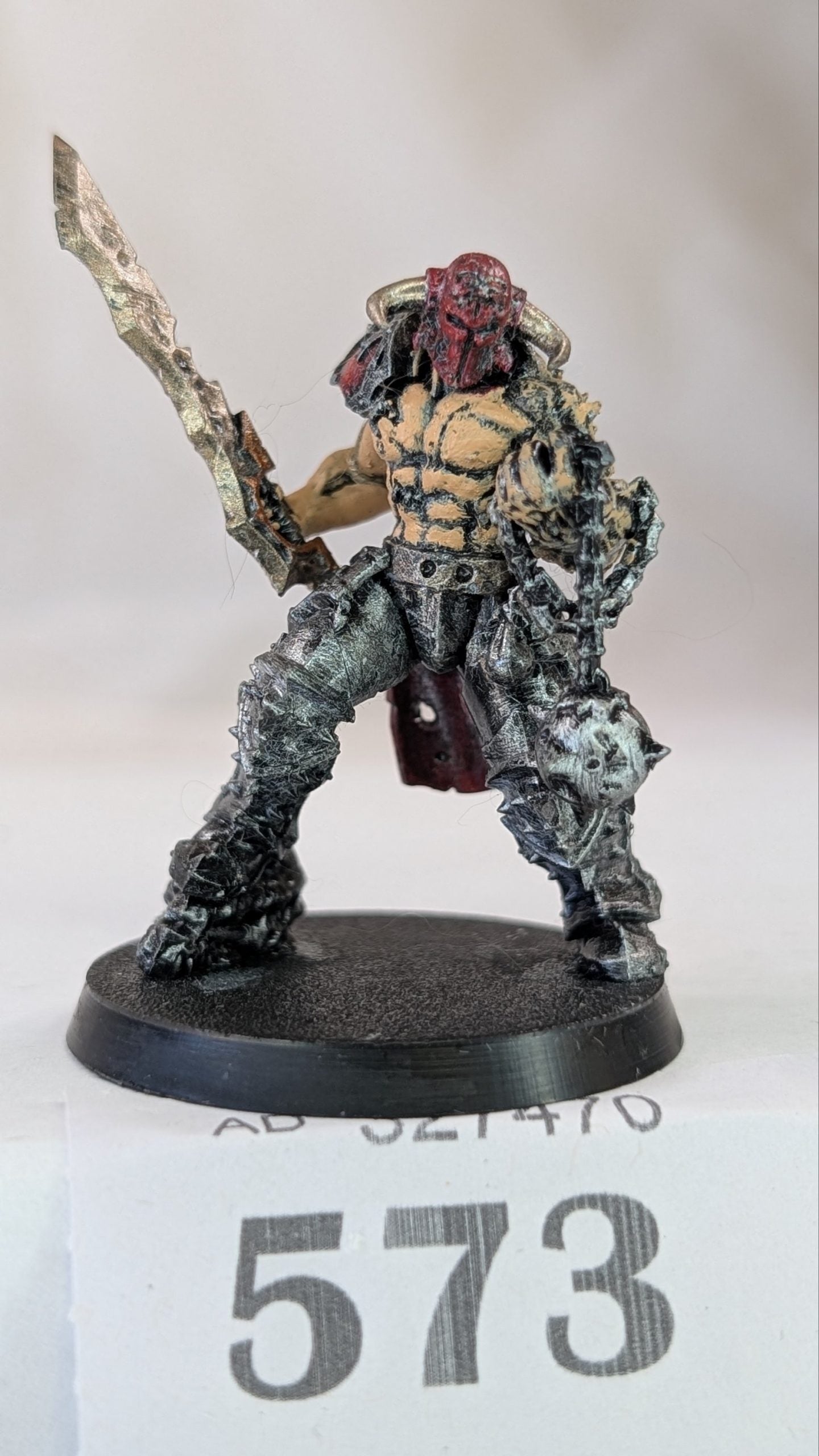 Slaughterpriest with Hackblade and Wrath-hammer