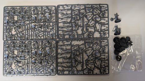 20 Deathrattle Skeletons (On Sprue) (Two Built)