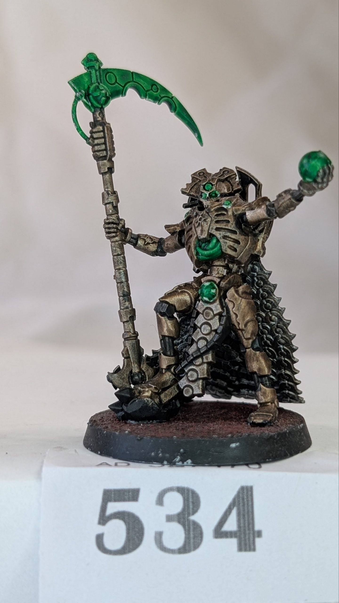 Necron Overlord with Warscythe