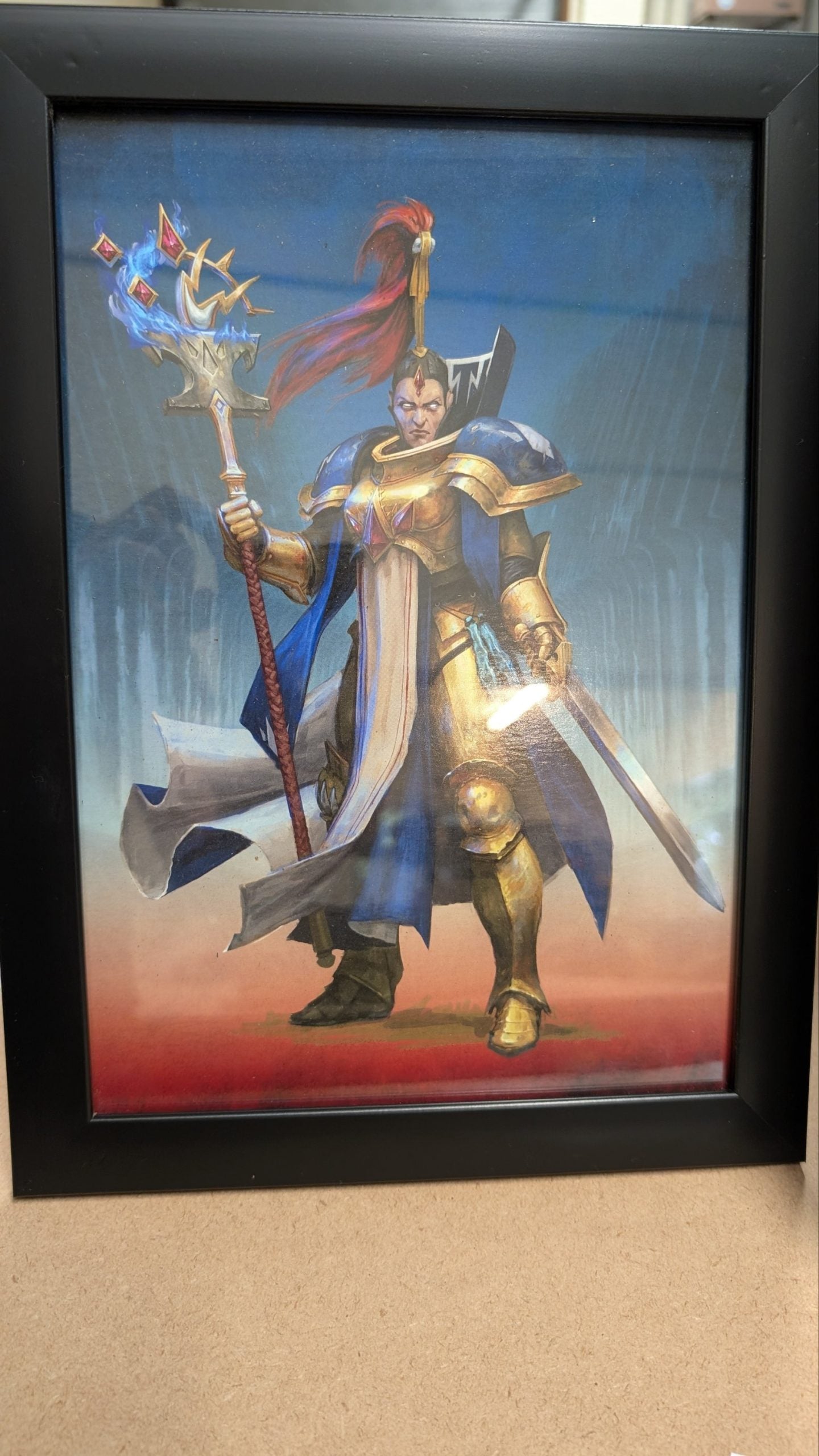 Stormcast Eternal A4 Art Print in Black Frame