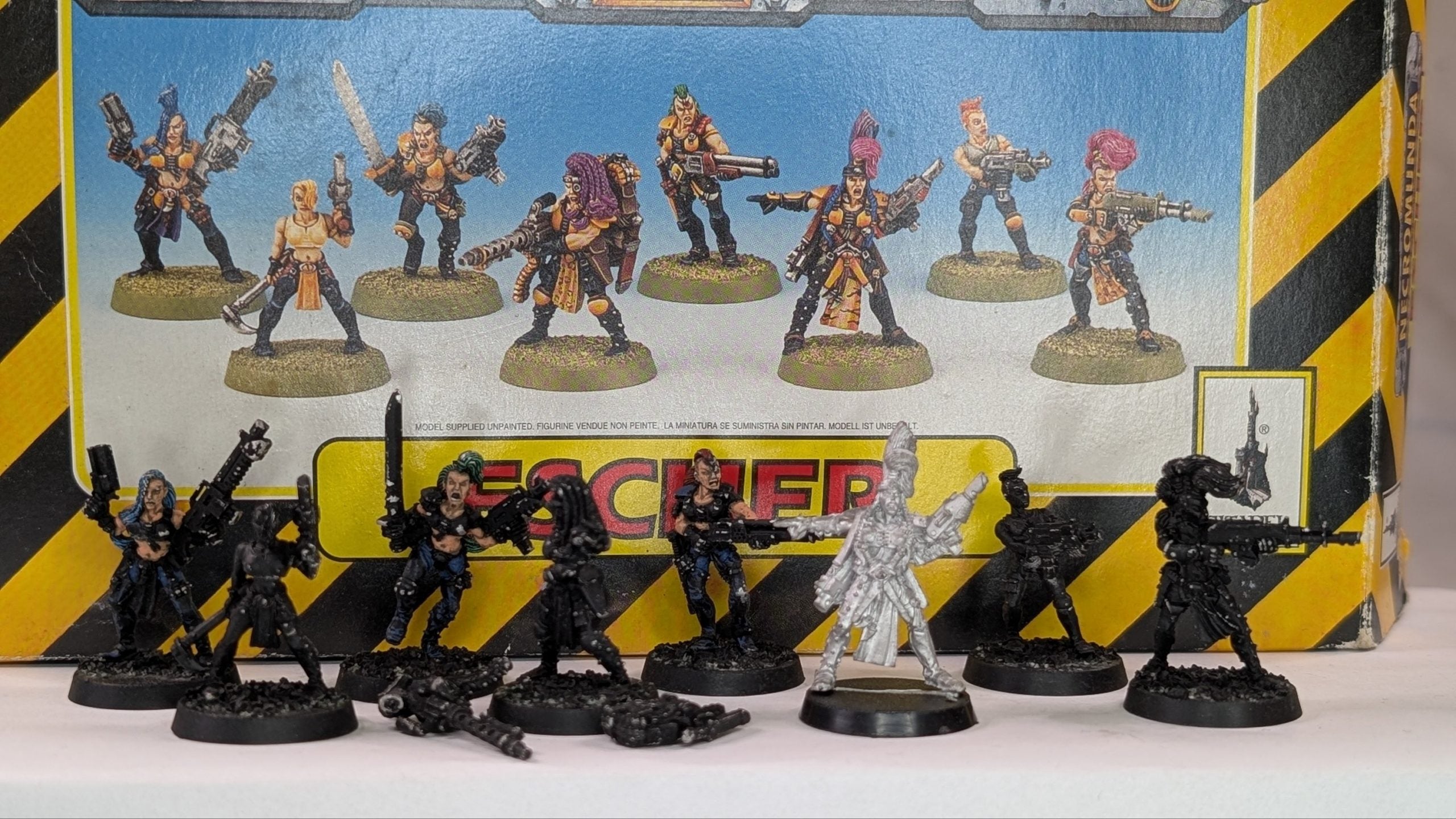 Complete Escher and van Saar Gangs, in box, metal OOP