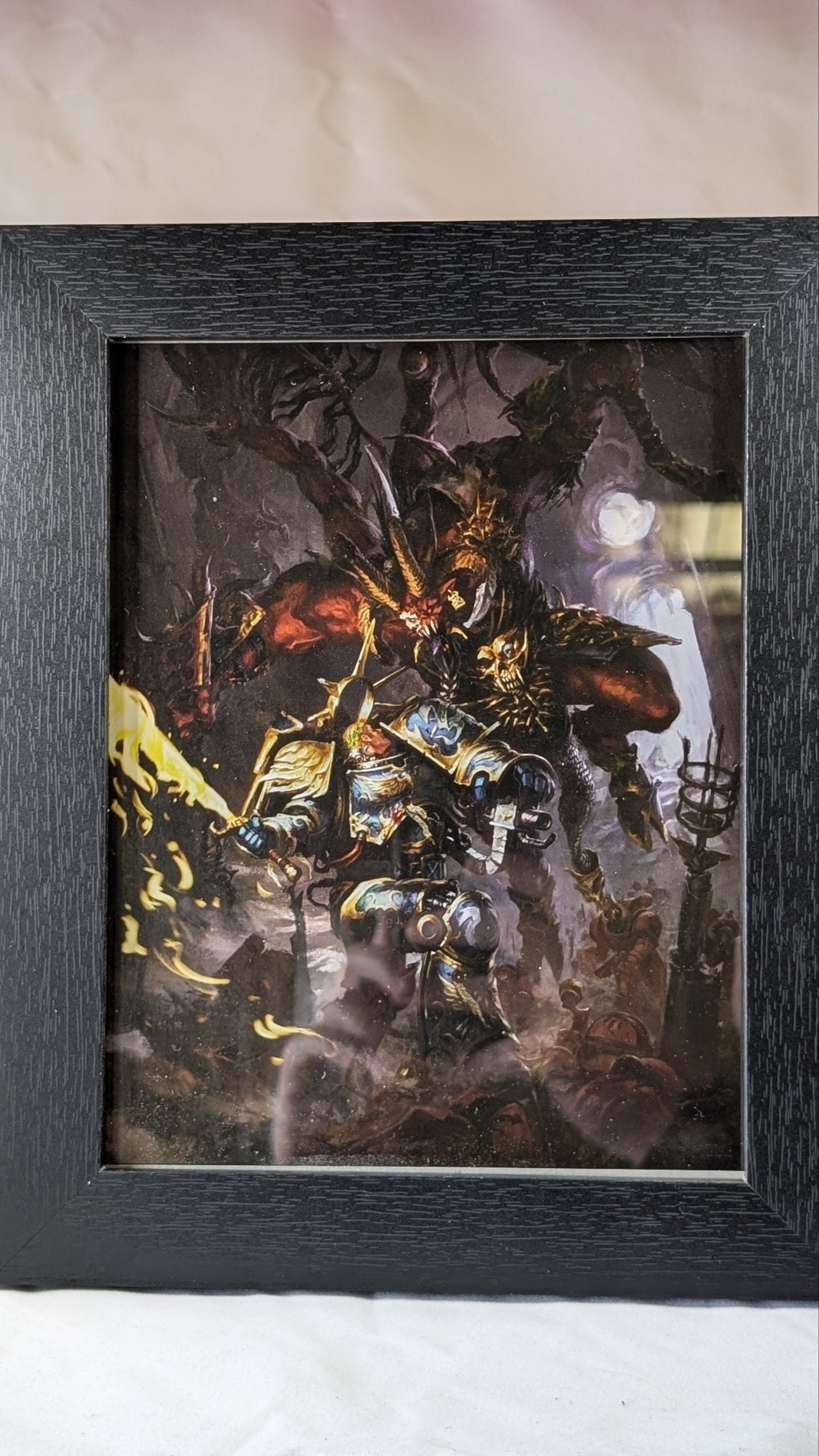 Roboute Guilliman versus Angron Art Print 9 inch x 7 inch