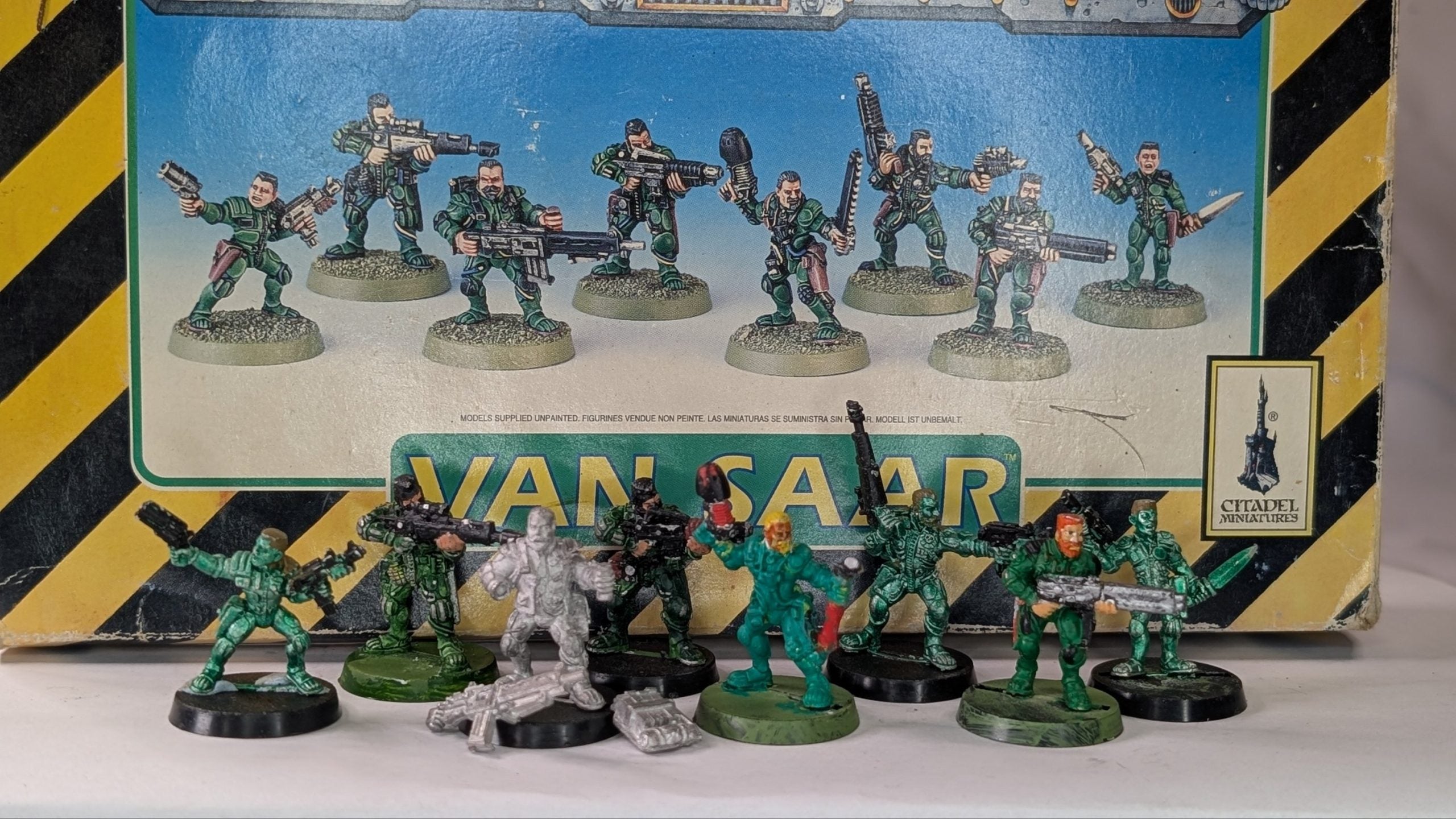 Complete Escher and van Saar Gangs, in box, metal OOP