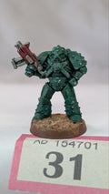 Rogue Trader Metal MK V Space Marine with Bolt Pistol