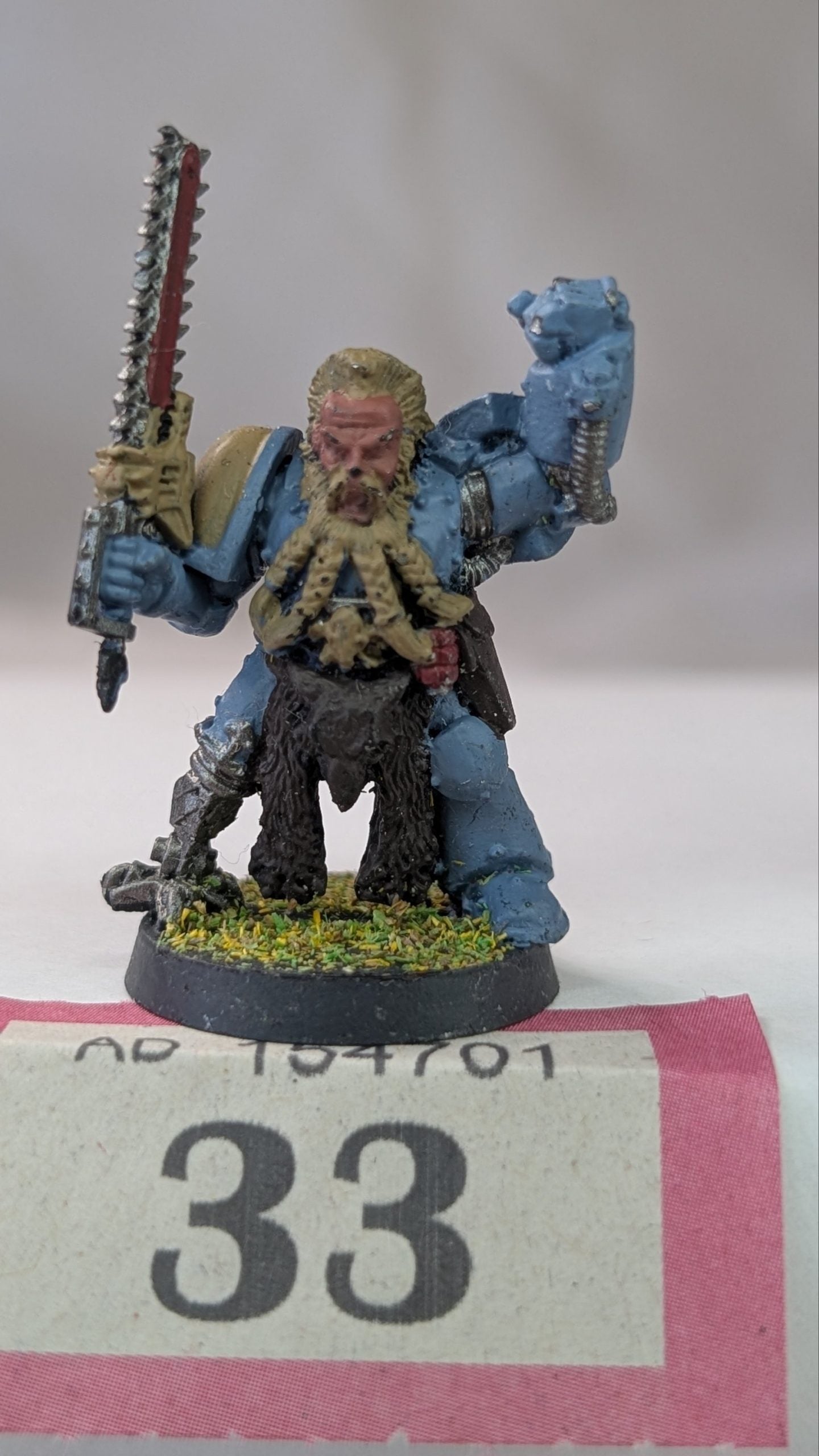 2nd Edition Space Wolves Wolf Guard with Power Fist and Bionic Leg
