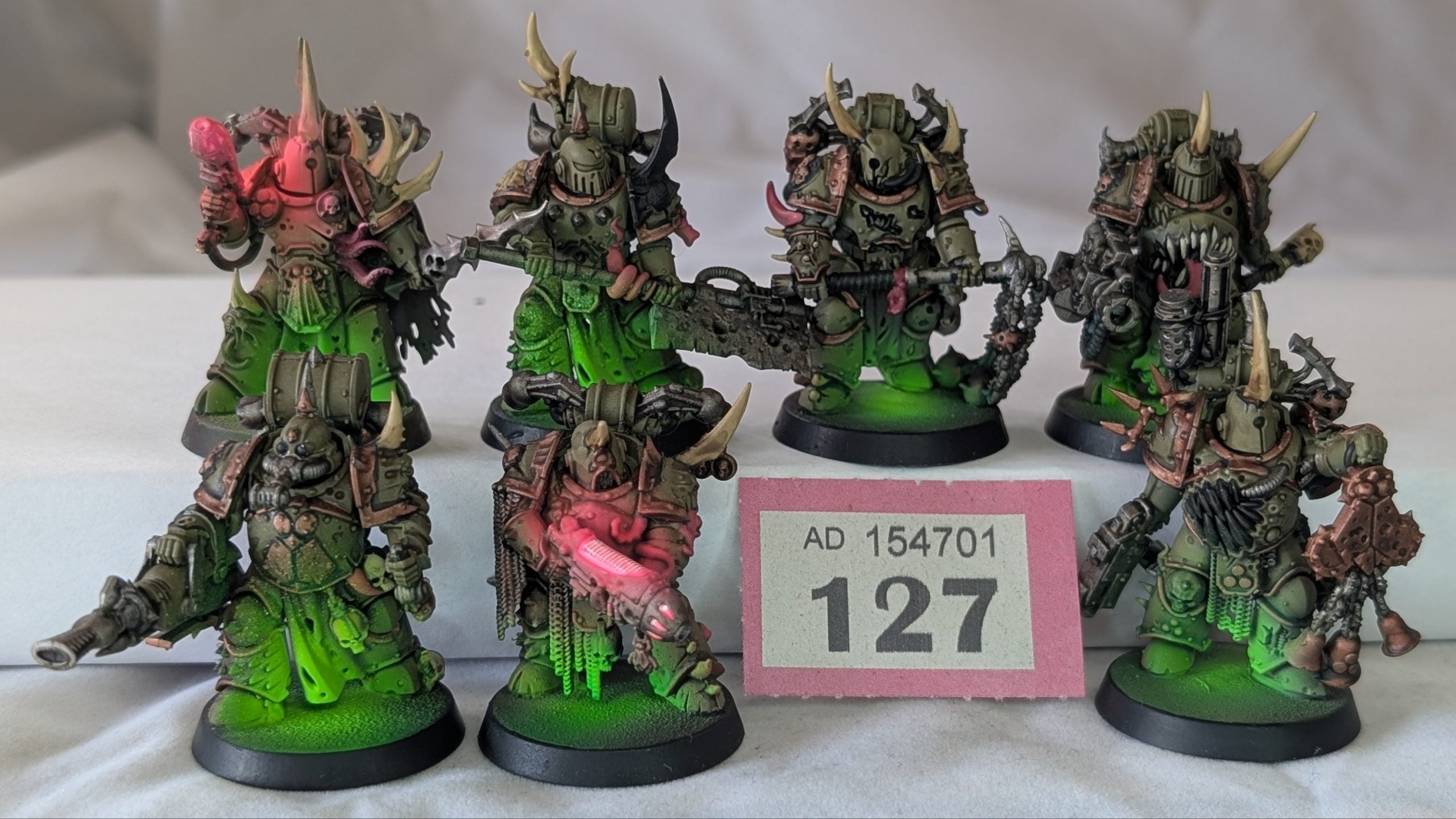 7 x Plague Marines (Very Well Painted)