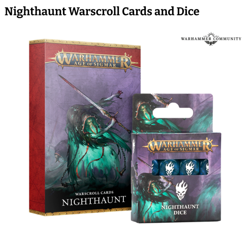 Request Pre-Order Nighthaunt Warscroll Cards**PLEASE READ DESCRIPTION**