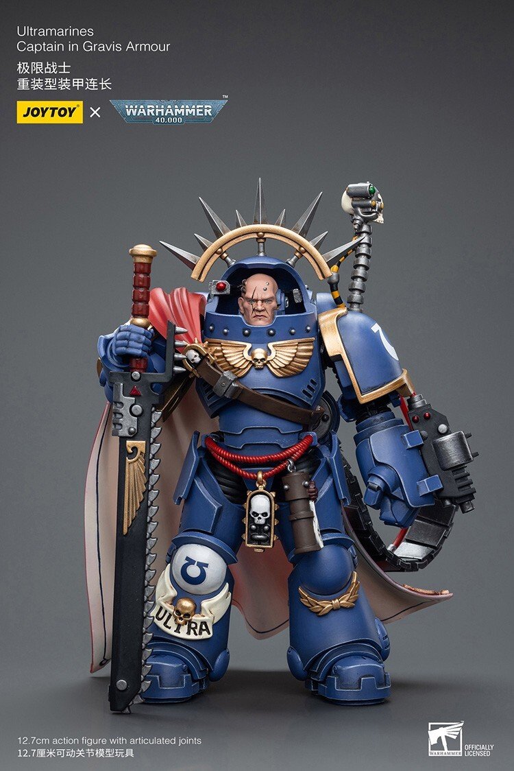 Joytoy Ultramarines Primaris Captain in Gravis Armour (New, in Box)
