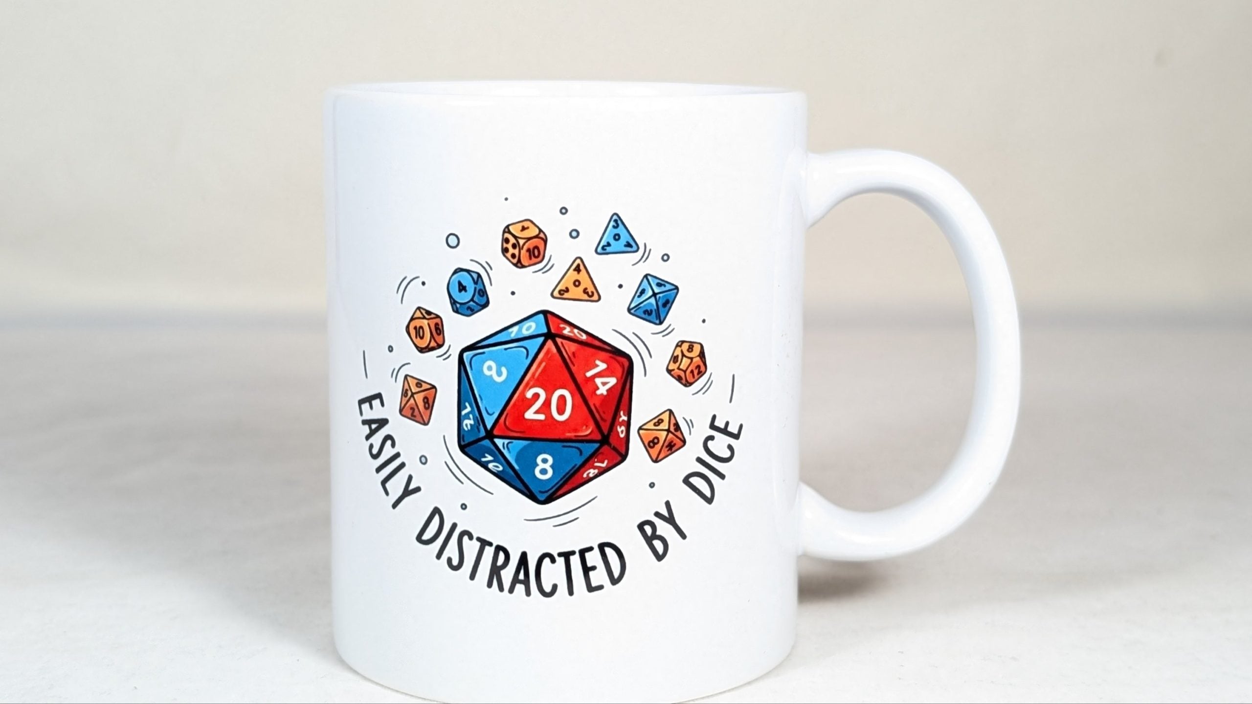Easily Distracted By Dice Mug