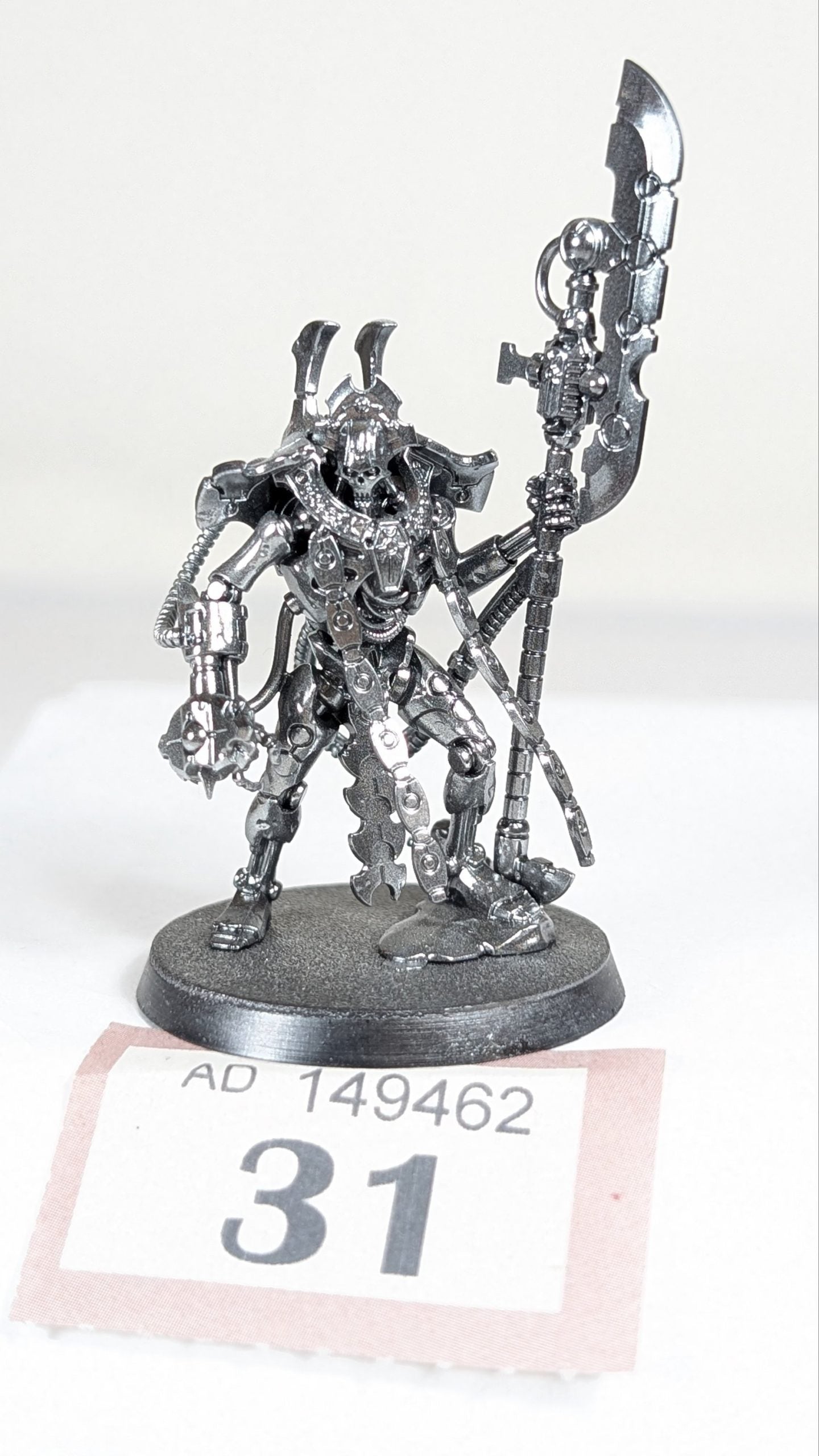 Necron Overlord with Tachyon Arrow - Chromed