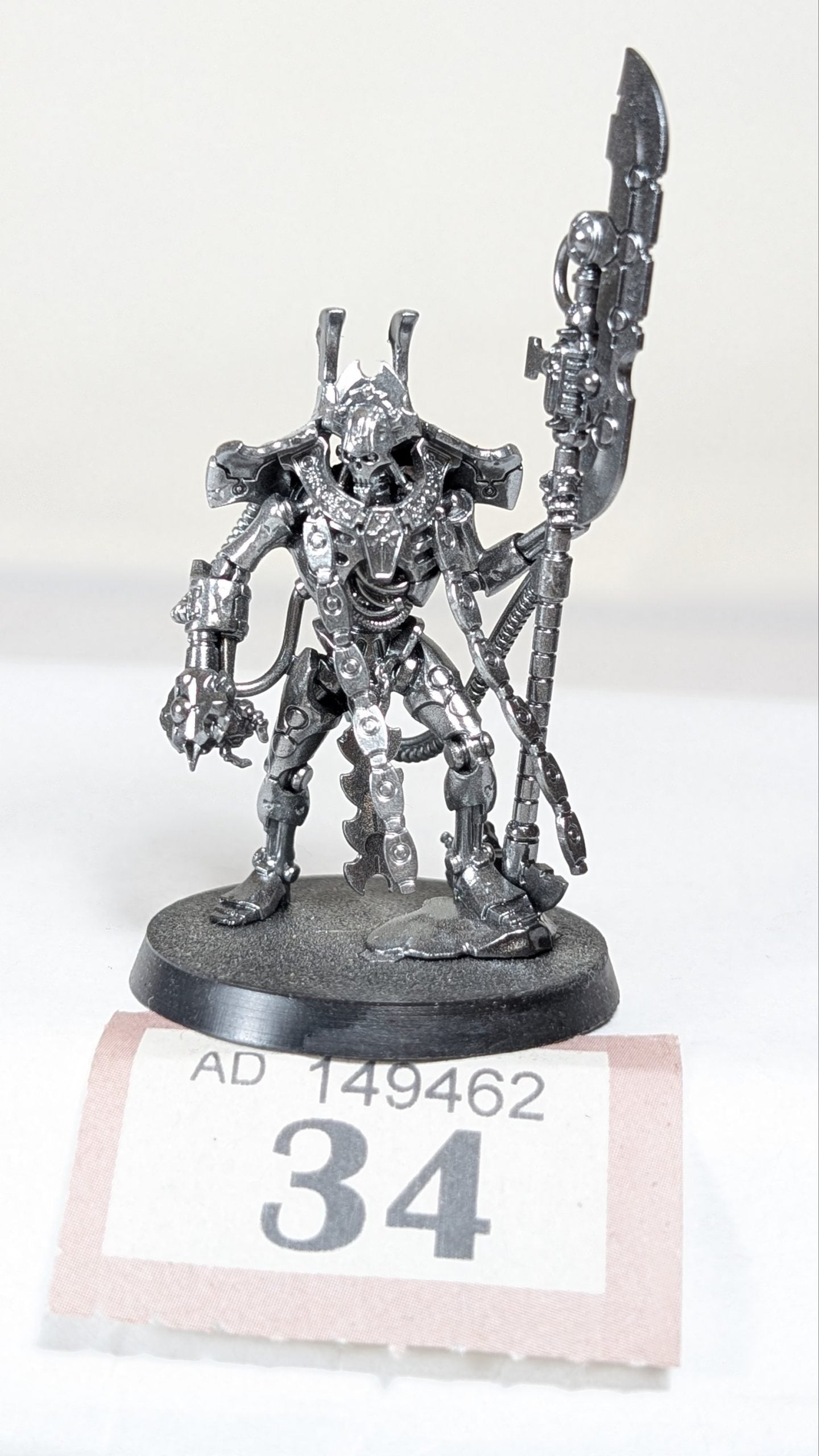Necron Overlord with Tachyon Arrow - Chromed