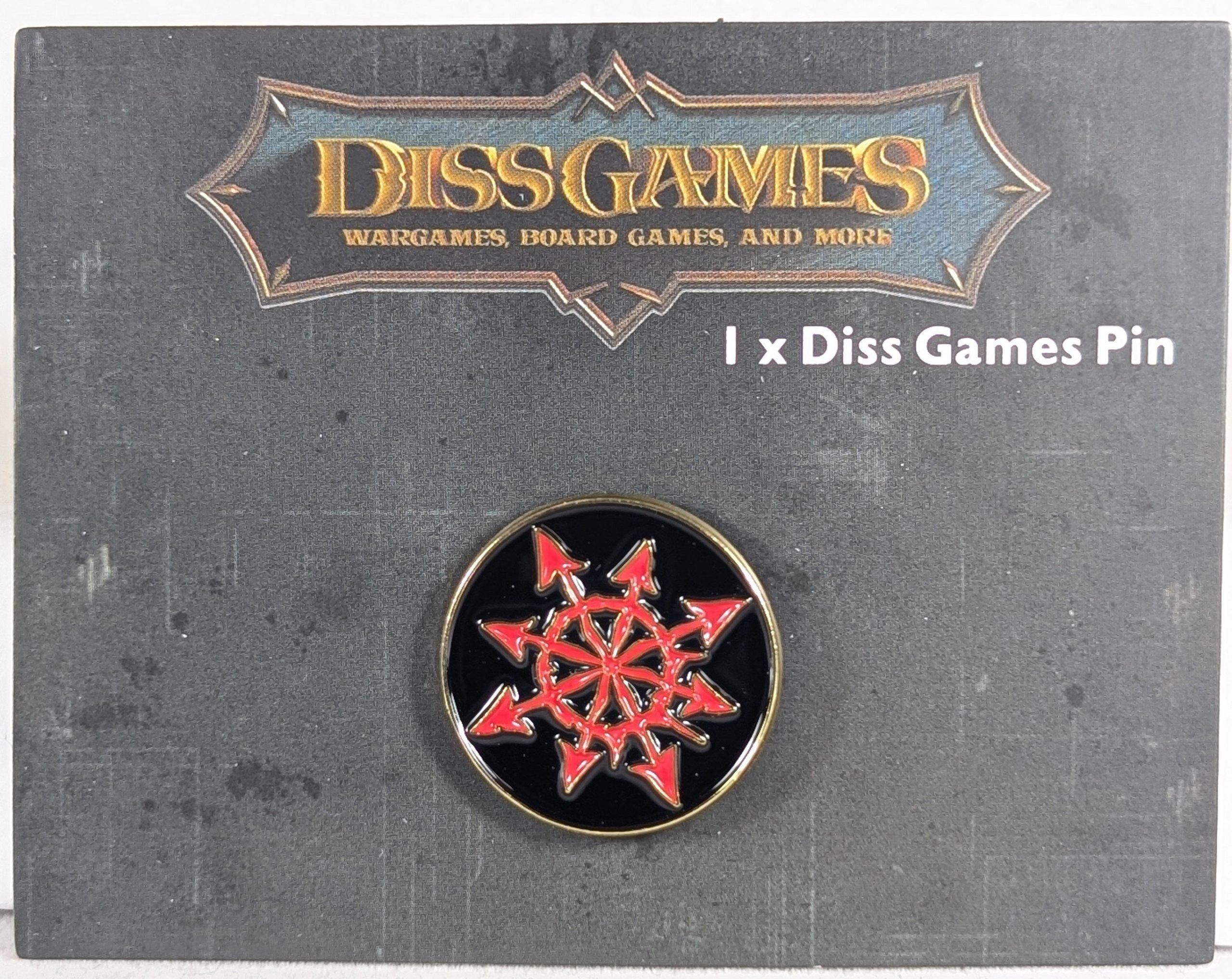 Eight-Pointed Chaos Star Pin Badge: Icon of the Ruinous Powers