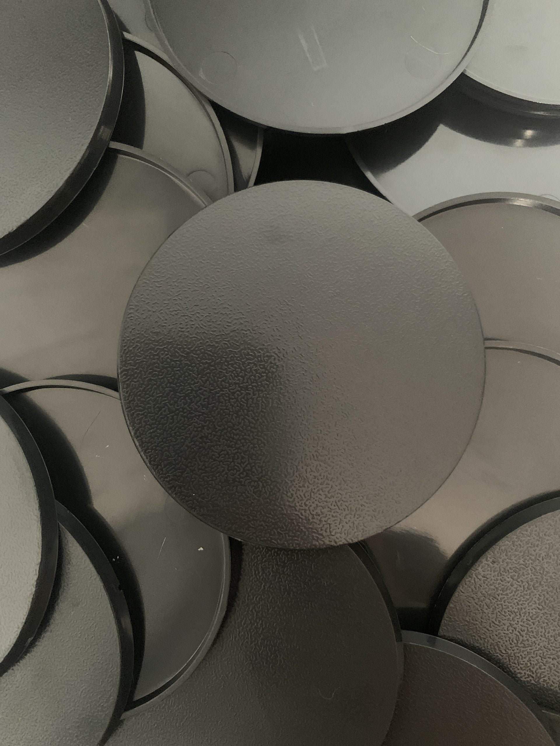 Black Round Base 80mm