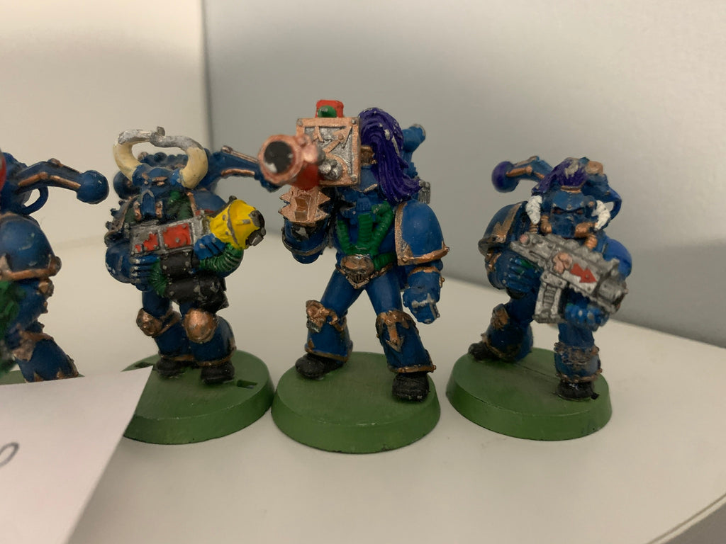 Chaos Space Marines x 6, Metal OOP
