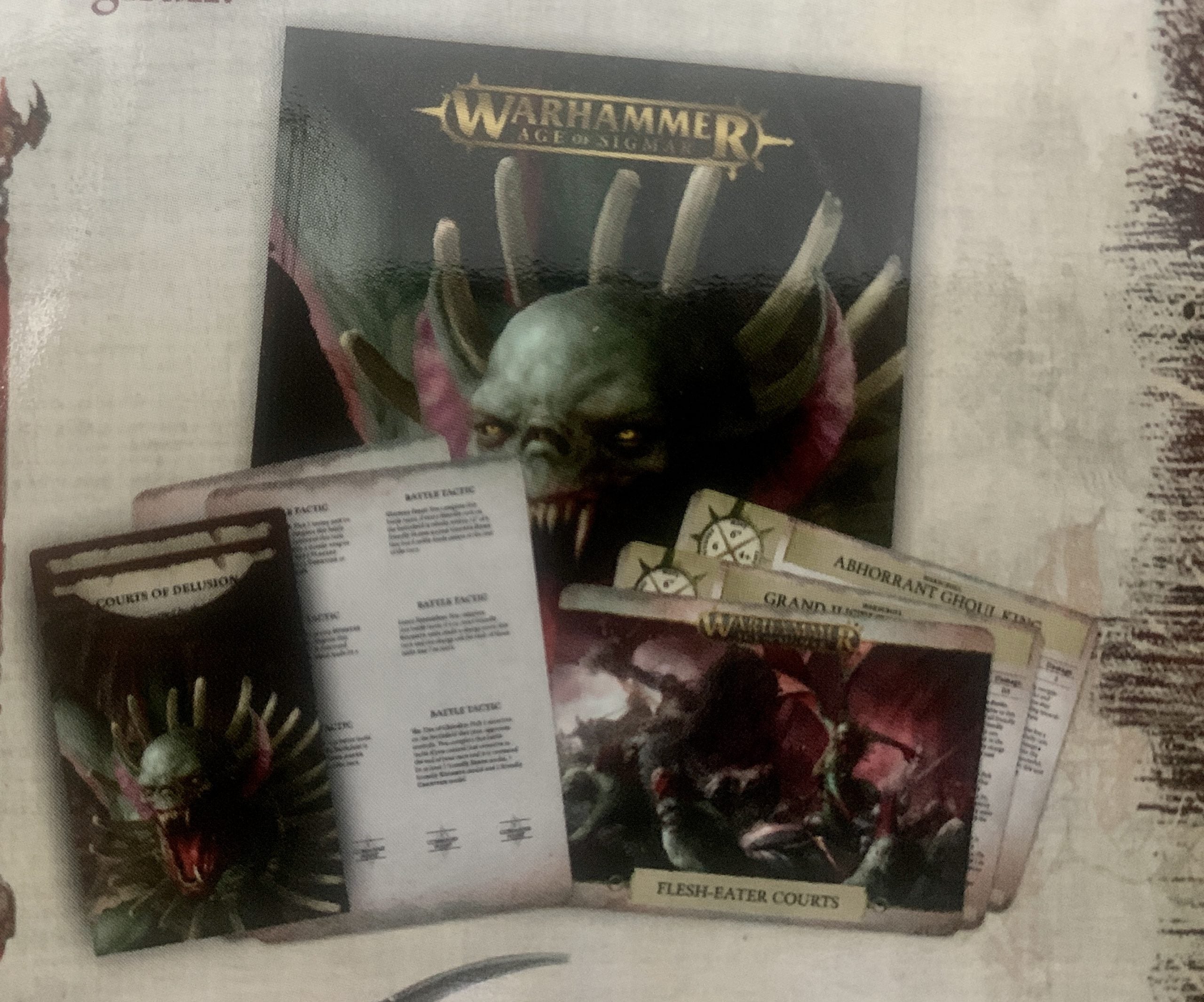 Flesh Eater Courts Army Book, Tokens and Cards