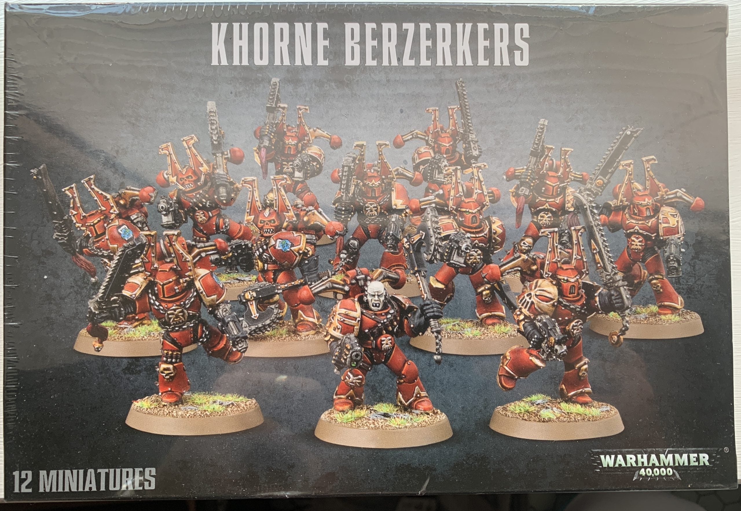 12 Khorne Berzerkers. In box, OOP