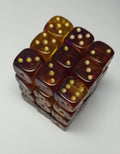 36 x 12mm D6 Gem Blitz Purple Dice