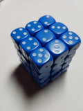 36 x 12mm D6 Opaque Blue Dice