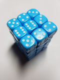 36 x 12mm D6 Opaque Light Blue Dice