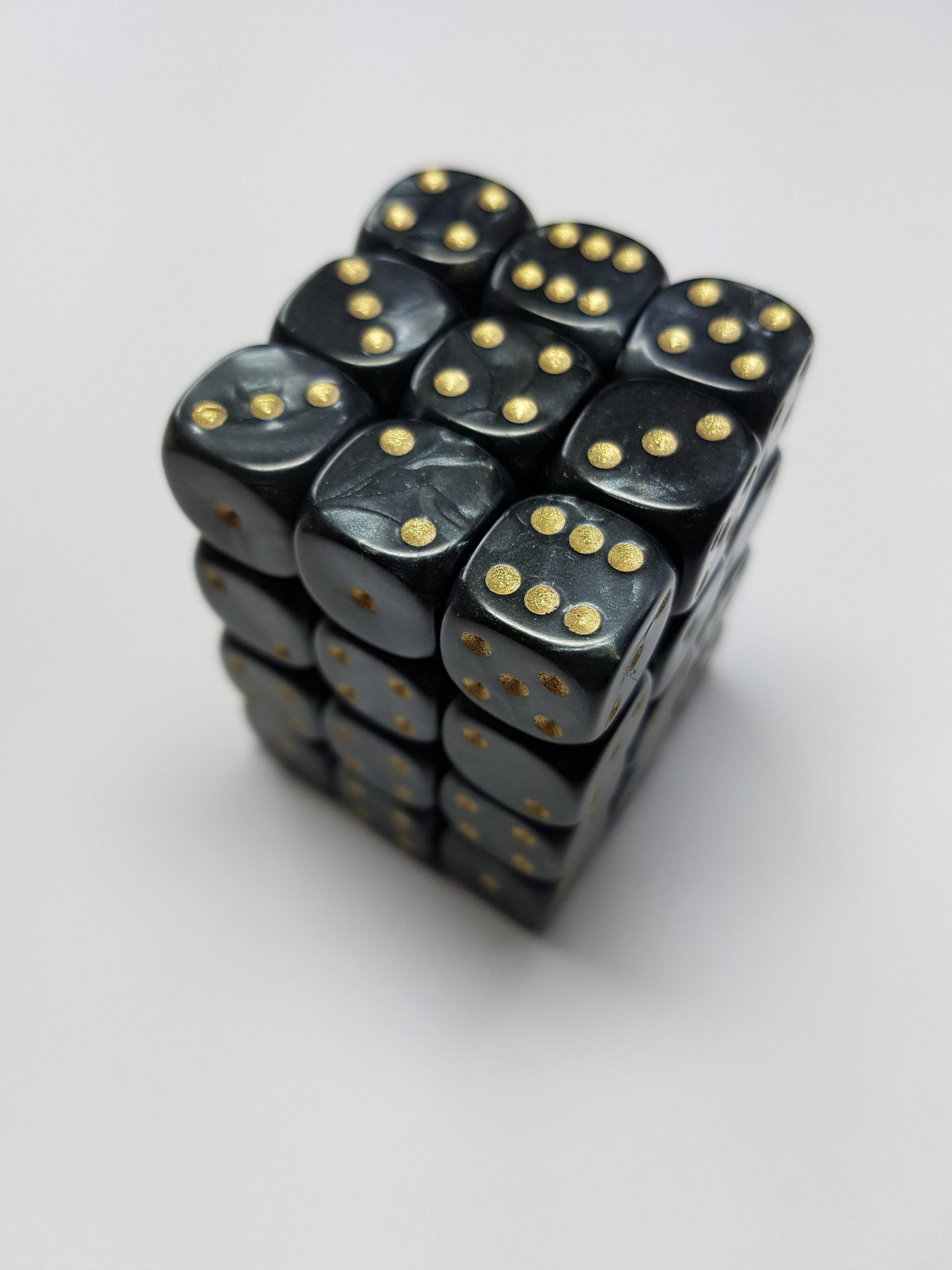 Set of D6 Dice Black Mist