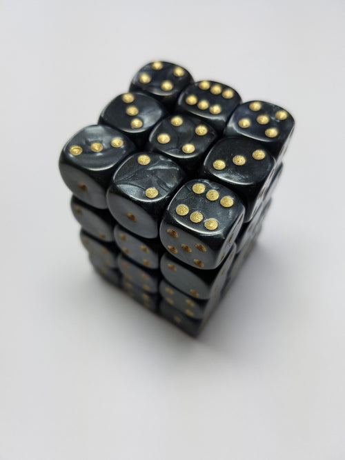 Set of D6 Dice Black Mist