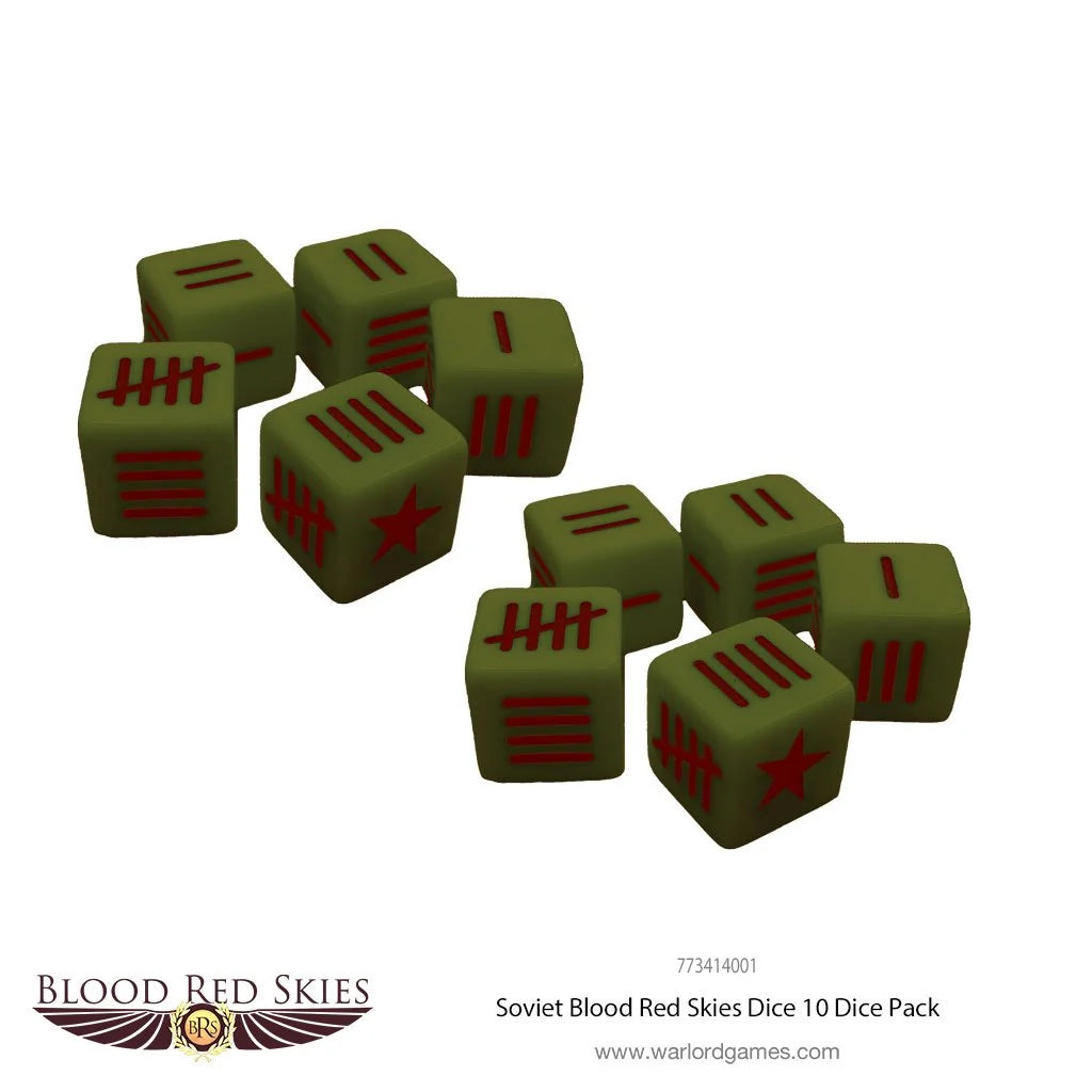 Blood Red Skies Game Dice (Soviet)