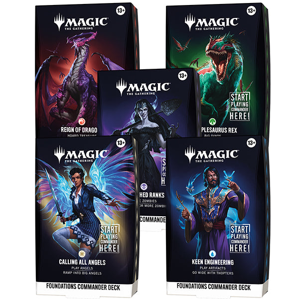 Magic: The Gathering - Reality Fracture Foundations Starter Commander Deck (Set of 5)