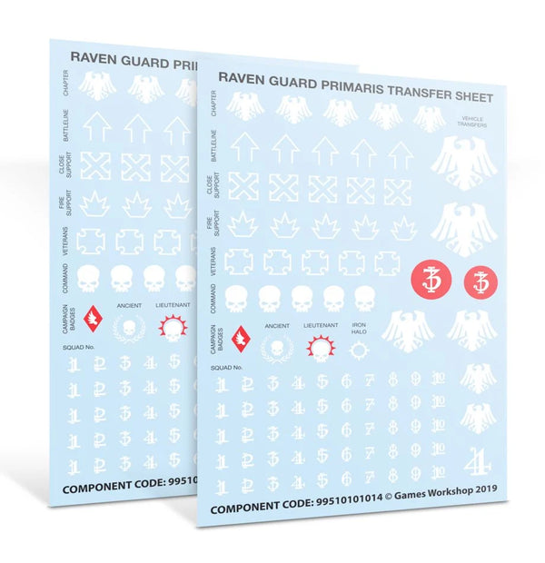 Raven Guard Primaris Transfer Sheet
